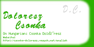 doloresz csonka business card